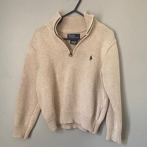 Polo by Ralph Lauren Kids Beige Knit Sweater